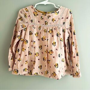 Girls Mini Boden 3-4 youth adorable soft blouse top